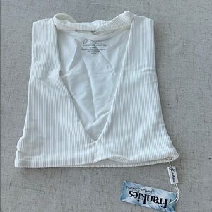 Frankie’s Bikinis Hanalei Top - White